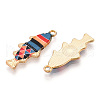 Alloy Enamel Pendants FIND-C037-16G-10-1-1