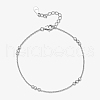 925 Sterling Silver Cable Chain Bracelets UD3650-2-1