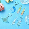 DIY Mixed Shapes Charm Pendant Silicone Molds for DIY Earring Keychain Making DIY-YW0009-44-5