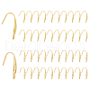 DICOSMETIC 100Pcs 2 Style 316 Stainless Steel Earring Hooks STAS-DC0011-14-1