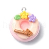 Resin Pendants RESI-I058-02B-1
