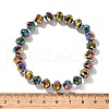 Electroplate Glass Stretch Bracelets BJEW-JB04017-03-5