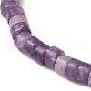 Natural Lepidolite Beads Stretch Bracelets for Men Women BJEW-JB11670-07-3