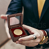 Wood Medal Storage Magnetic Boxes CON-WH0088-94A-01-6