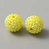 AB Color Plated Acrylic Rhinestone Beads OACR-WH0036-17A-2