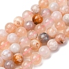 Natural Cherry Blossom Agate Beads Strands G-D313-A01-10mm-2