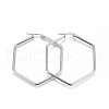 201 Stainless Steel Hoop Earrings EJEW-A052-25A-1