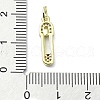 Brass Micro Pave Cubic Zirconia Pendants KK-H475-21G-02-3