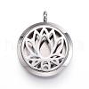 316 Surgical Stainless Steel Diffuser Locket Pendants STAS-P102-065G-1