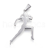304 Stainless Steel Big Pendants STAS-H365-08-2