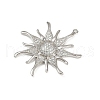 Brass Micro Pave Cubic Zirconia Pendants KK-M322-47B-P-2