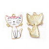 Alloy Enamel Pendants ENAM-M046-10G-D-1