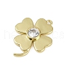 Brass Micro Pave Cubic Zirconia Pendants KK-M322-32G-2