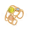 304 Stainless Steel Cuff Rings RJEW-S629-03G-4