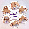 Square Paper Biscuit Boxes with Heart Clear Window CON-TAC0001-12C-02-12