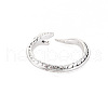 Snake Wrap Alloy Open Cuff Ring for Men Women RJEW-N029-107-2