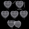 Heart Acrylic Storage Gift Boxes CON-WH0095-47-2