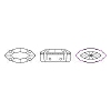 Preciosa® MAXIMA Crystal Sew-On Cups X-PRC-SE15-60010-S-5