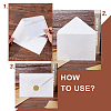 CRASPIRE Gilding Classical Kraft Paper Envelopes with Stickers DIY-CP0004-86B-3