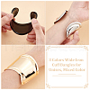 UNICRAFTALE 3Pcs 3 Colors Wide Iron Cuff Bangles for Unisex BJEW-UN0001-53-2