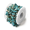 Handmade Synthetic Turquoise Chip Beaded Chains CHC-F020-02G-04-3