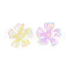 UV Plating Acrylic Beads Caps JACR-S049-01-2