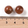 Synthetic Goldstone No Hole Sphere Beads G-K353-04A-25-3
