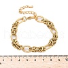 304 Stainless Steel Ovel Link Chain Bracelets for Women BJEW-U038-02G-5