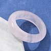Natural Rose Quartz Plain Band Rings PW-WG25917-06-3