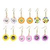 6Pairs 6 Colors Glass Seed Bead Dangle Earrings EJEW-MZ00230-1
