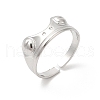 304 Stainless Steel Cuff Finger Rings RJEW-L107-008P-1