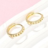 Heart Brass Hoop Earrings EJEW-Z102-21G-3
