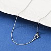 Non-Tarnish 304 Stainless Steel Snake Chain Necklaces NJEW-D285-02P-1