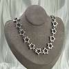 304 Stainless Steel Star Link Chain Necklaces for Women Men NJEW-A043-05P-1