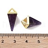 Natural Amethyst Pendants G-A222-02G-03-3