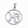 Non-Tarnish 304 Stainless Steel Pendants STAS-K162-050P-2