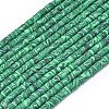 Synthetic Malachite Beads Strands G-P575-B12-4x2mm-2