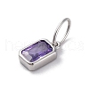 925 Sterling Silver Cubic Zirconia Charms STER-NH0014-01P-02-2