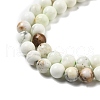 Natural Lemon Turquoise(Jasper) Beads Strands G-A262-A04-5mm-4