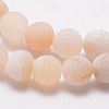 Natural Druzy Geode Agate Bead Strands G-K166-09-10mm-01-5