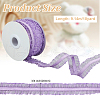 Nylon Pleated Elastic Mesh Lace Ribbon OCOR-WH0086-96C-2