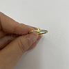 Brass Micro Pave Clear Cubic Zirconia Finger Rings FS-WGE303B-35-1