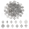  120Pcs 12 Styles Tibetan Style Alloy Connector Charms FIND-PH0020-07-1