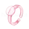 Children's Plastic Open Cuff Ring Components KY-C022-01A-2