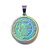 Ion Plating(IP) 304 Stainless Steel Pendants STAS-A053-24A-M-1