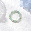 Hematite Beads & Natural Natural Green Aventurine Finger Rings for Women RJEW-JR00873-03-1