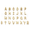Brass Micro Pave Clear Cubic Zirconia Pendants KK-G521-01G-1