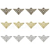12Pcs 3 Colors Iron Filigree Joiner Links IFIN-YW0003-47-1