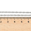 304 Stainless Steel Singapore Chain Necklaces NJEW-Z084-02P-01-5