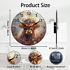 MDF Printed Wall Clock HJEW-WH0058-026-2